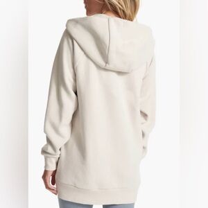 Vuori Restore Oversized Full Zip Hoodie~LARGE ~in Salt, w/side pockets